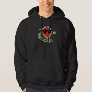Cool Watermelon Skateboarding 90's Vintage Summer Hoodie