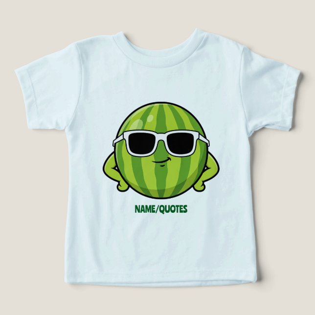 Cool Watermelon Sunglasses Cartoon Graphic (Design Front)
