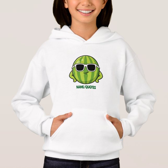Cool Watermelon Sunglasses Cartoon Graphic (Front)