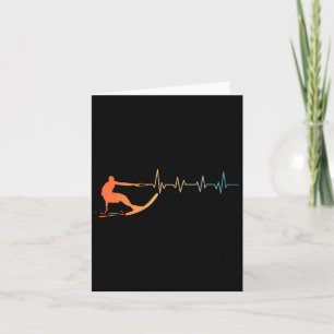 Cool Waterski Art For Men Women Water Ski Coach Wa Card
