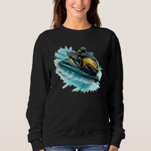 Cool Watersport with Jet Ski Motorist Sweatshirt
