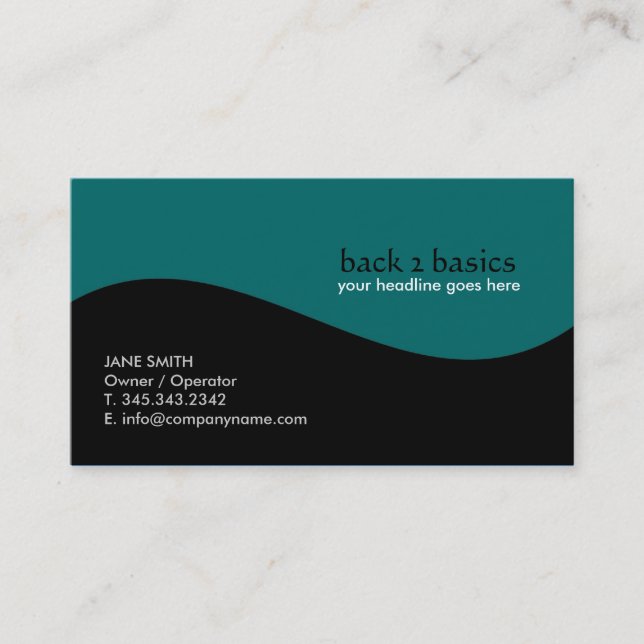 Cool Wave Business Cards (Front)