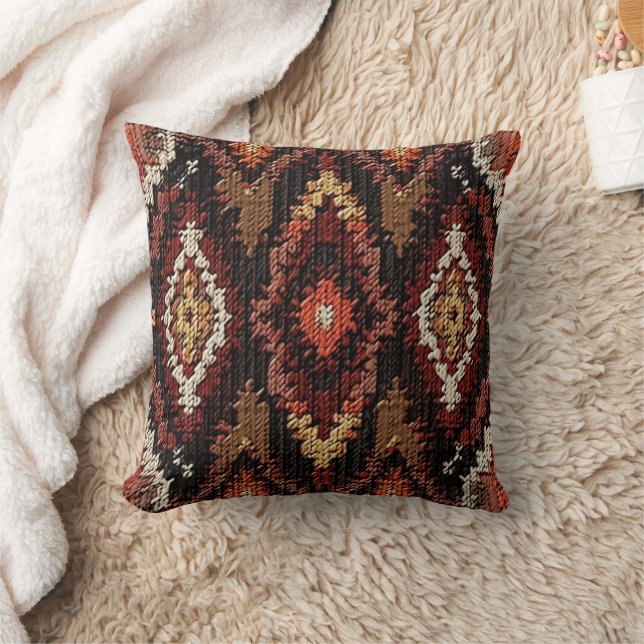Cool Western faux knit Aztec Cushion (Blanket)