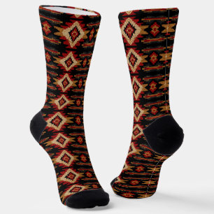 Cool Western faux knit Aztec  Socks