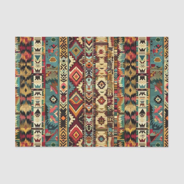 Cool Western lovers pattern  Tissue Paper (Front)