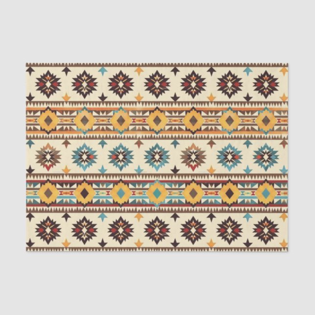 Cool Western lovers pattern  Tissue Paper (Front)