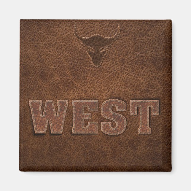 Cool Western Text - Customise It Magnet (Front)