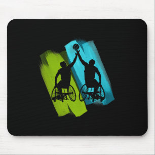 Cool Wheelchair Sketll Game Mouse Pad