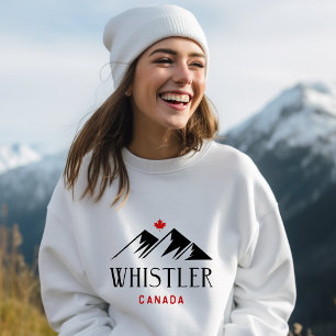 Cool Whistler Canada Mountains Maple Leaf Sweatshirt