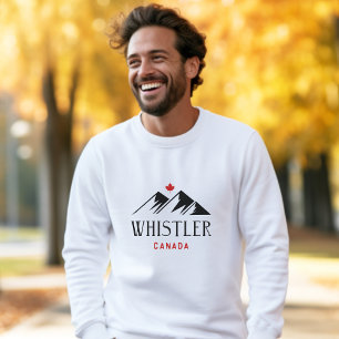 Cool Whistler Canada Mountains Maple Leaf  Sweatshirt