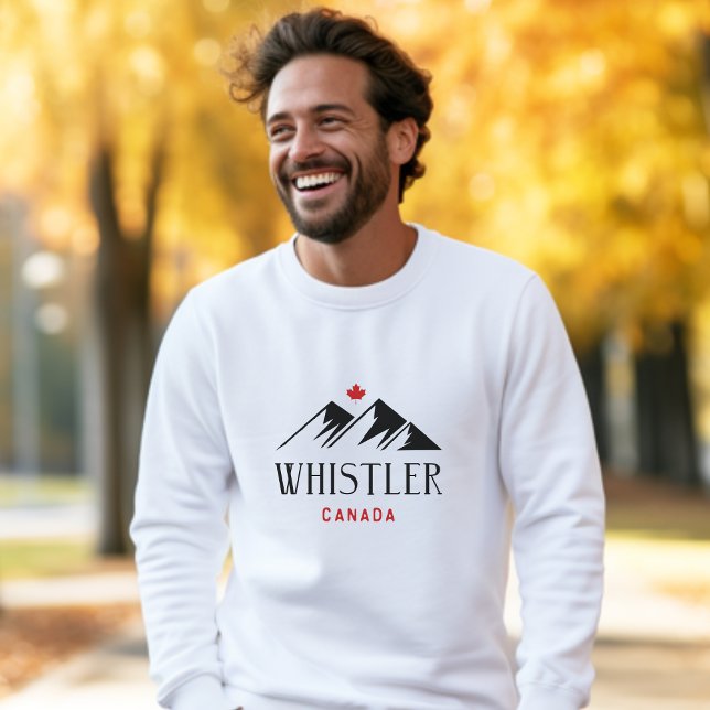 Cool Whistler Canada Mountains Maple Leaf  Sweatshirt (Creator Uploaded)