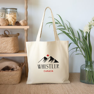 Cool Whistler Canada Mountains Maple Leaf  Tote Bag