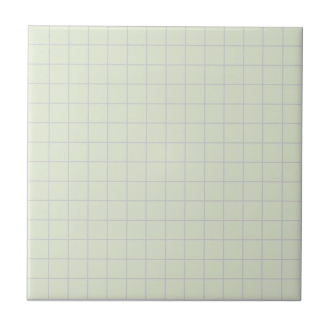 Cool White & Lilac Chequered Pattern Retro Tile (Front)