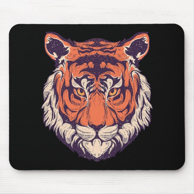 Cool Wild Tiger Tee Shirts, Tiger Fashion Graphic  Mouse Pad (Front)
