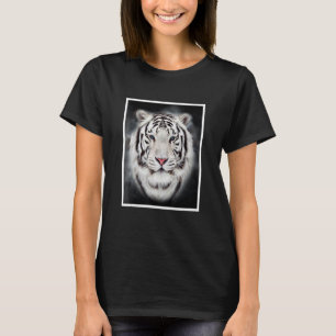 Cool Wild White Tiger Leopard Tiger Graphic Desig T-Shirt