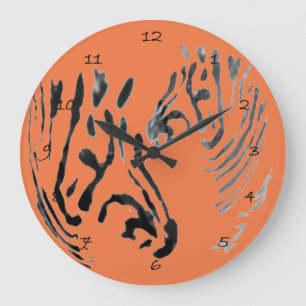 Cool Wildlife Art Zebra Large Clock