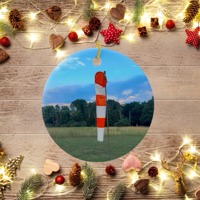 Cool windsock Photo,Merry Christmas,Personalise Ceramic Tree Decoration (Creator Uploaded)