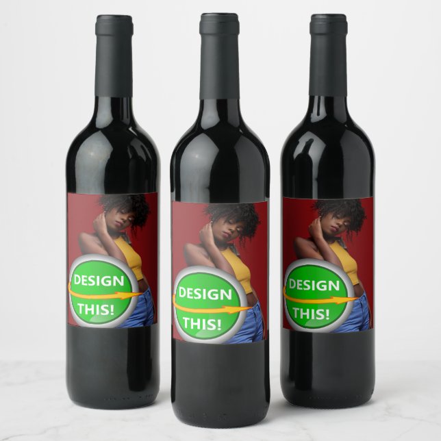 COOL! Wine Bottle Labels -8.9cm x 10.2cm- Set of 6 (Bottles)