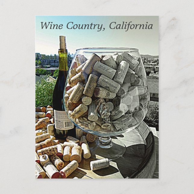 Cool Wine Postcard! Postcard (Front)