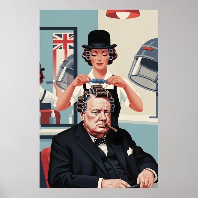 Cool Winston Churchill Poster (Front)