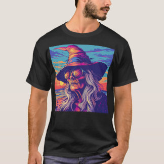 Cool Witch Retro Sunset T-Shirt