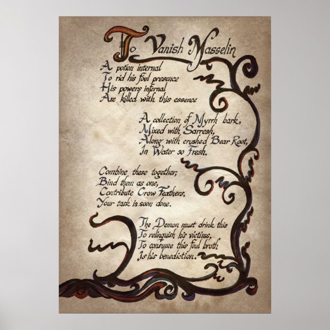 cool witch spell party Poster  (Front)