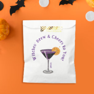 Cool Witches Night Out Purple Drink Cocktail Cheer Favour Bags