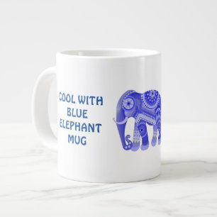 COOL WITH BLUE ELEPHANT MUG