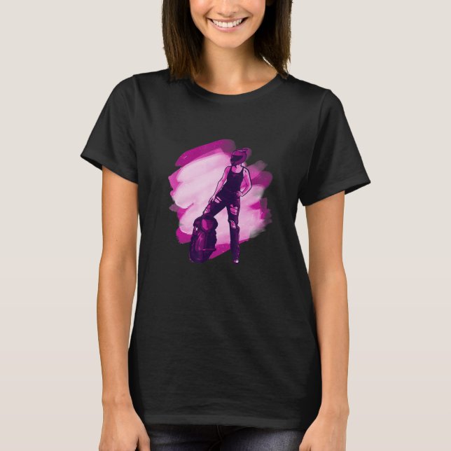 Cool Woman Electric Unicycle T-Shirt (Front)