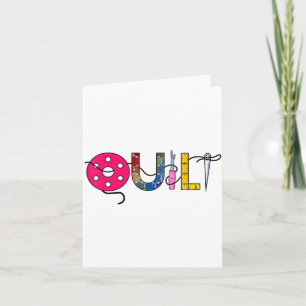 Cool Womens Quilt Quilting Sewing Hobby Crafter Gi Card