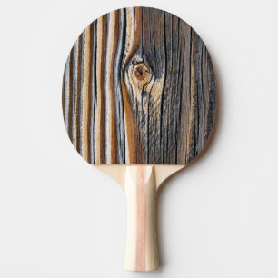 Cool Wood Grain Knot Texture Ping Pong Paddle