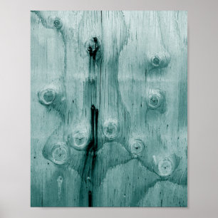 Cool Wood Grain Knot Texture Poster