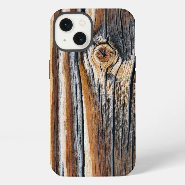 COOL Wood Grain Pattern iPhone Case (Back)