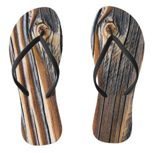 COOL Wood Grain Pattern Jandals