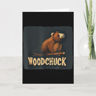 Cool Woodchuck Costume For Groundhog Lovers Card