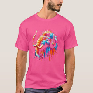Cool Woolly Mammoth Headphone Music Art Christmas T-Shirt