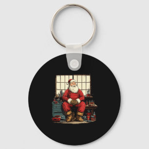 Cool Workshop Santa Claus With Wrenches Tool Costu Key Ring