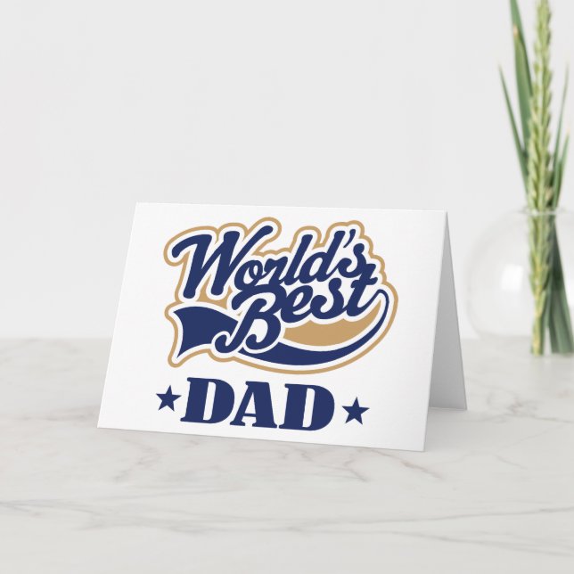 Cool World's Best Dad Gift Card (Front)