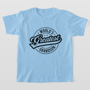 Cool world's greatest Grandson word art T-Shirt
