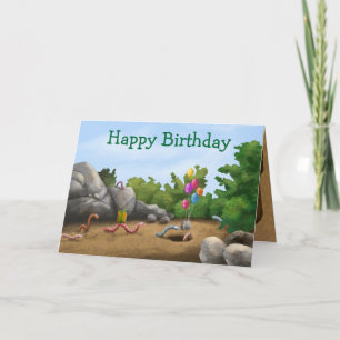 Cool Worm Birthday Card