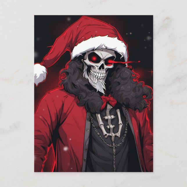 Cool Xmas Holiday Season Skull Santa Bone Tuxedo (Front)