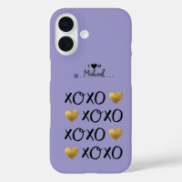 Cool  "XOXO" Gold Hearts Happy Valentine's Day 