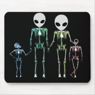 cool xray skeleton mouse pad