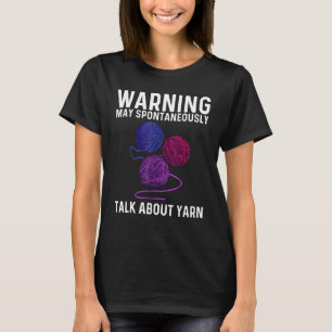 Cool Yarn For Men Women Crocheter Knit Knitting Cr T-Shirt