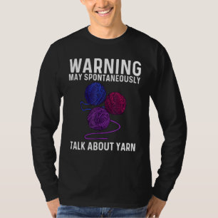 Cool Yarn For Men Women Crocheter Knit Knitting Cr T-Shirt