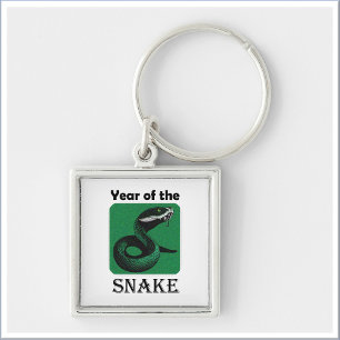 Cool Year of the Snake Chinese Zodiac Key Ring