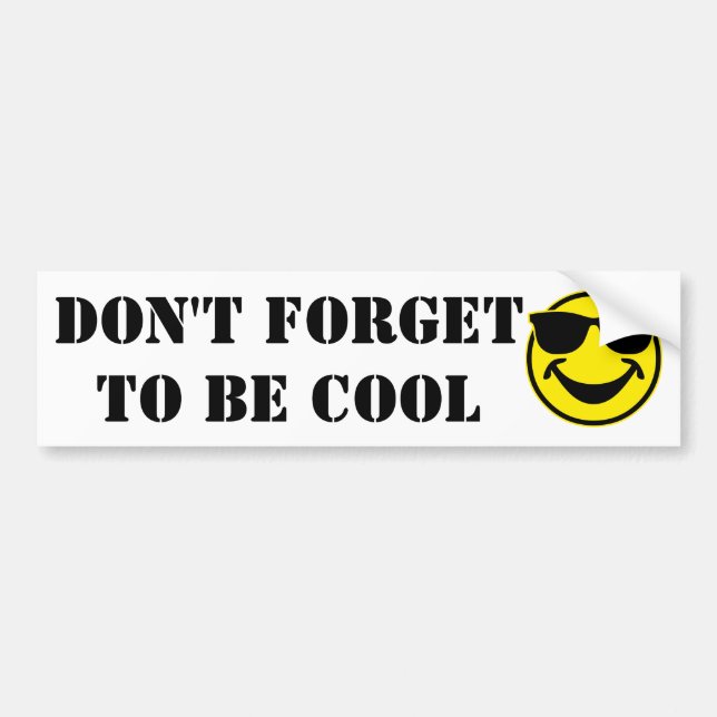 Cool yellow + your backg. & ideas bumper sticker (Front)