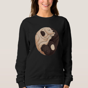 Cool Yin Yang Dog  Cute Labrador Sweatshirt