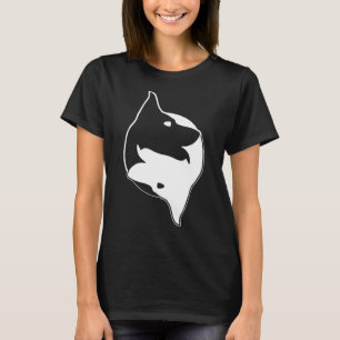 Cool Yin Yang Dog Cute Shepherd Sheepdog Tee