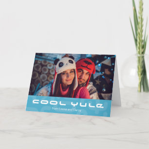 Cool Yule Modern Atomic MOD Christmas Holiday Card